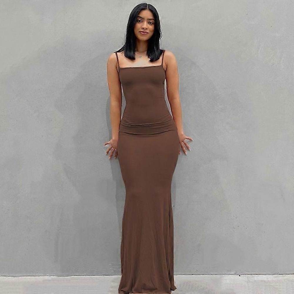 NWOT SKIMS Soft Lounge Long Slip Dress